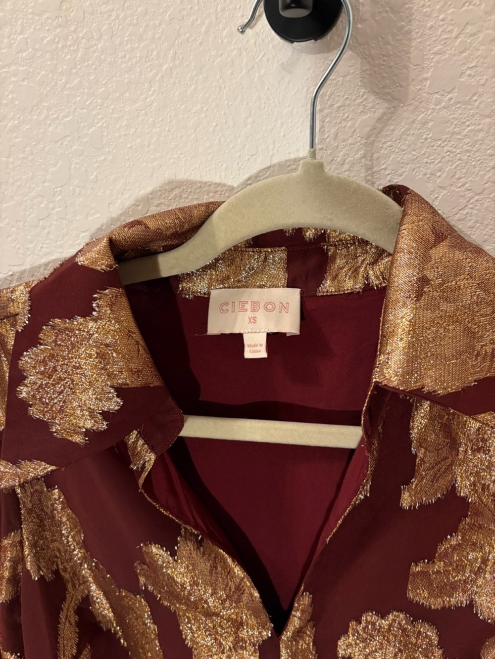 CIEBON Estrada long sleeve fil coupé chiffon mini dress - Picture 5 of 6